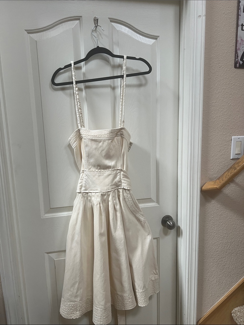 Free People Crème Cotton Dress Size 6